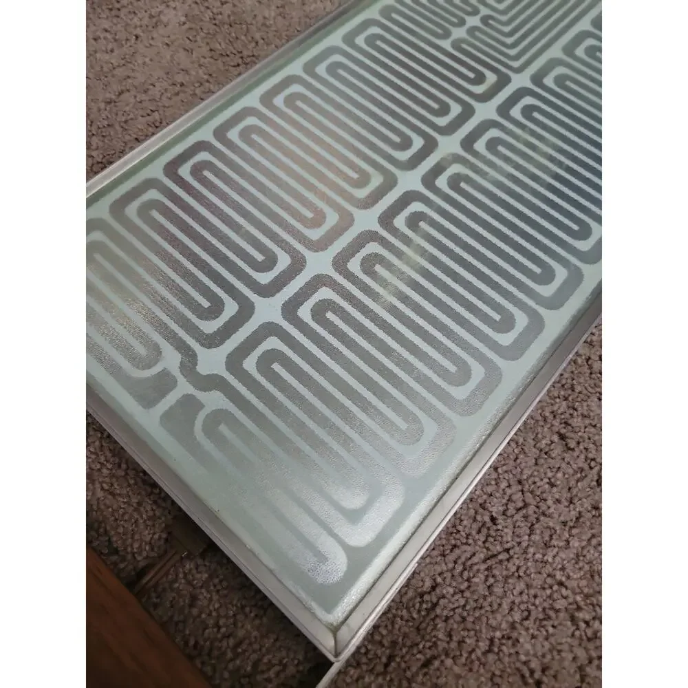 VTG Sears Electric Food Warmer Wood Handles Hot Plate Warming Tray